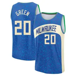 AJ Green Milwaukee Bucks Youth Fast Break 2023/24 City Edition Jersey - Blue