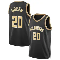 AJ Green Milwaukee Bucks Youth Swingman Black Select Series Jersey - Green